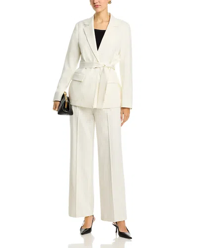 T Tahari Wide Leg Pants In White