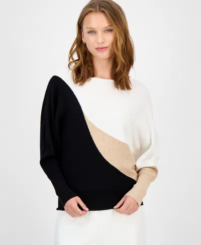 T Tahari Women's Colorblocked Crewneck Sweater In Multi