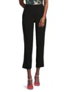 T Tahari Ponte Ankle Flare Pant In Black