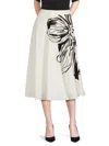 T Tahari Women's Floral Midi-skirt