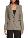 T TAHARI WOMEN'S HERRINGBONE BLAZER