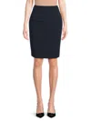 T Tahari Women's High Waist Pencil Skirt In Navy