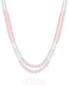 T Tahari Women's Lovely Baubles Beaded Statement Necklace In Pink
