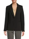 T Tahari Women's Notch Lapel Blazer In Black