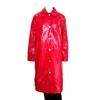 T Tahari Women's Patent Leather Coat In Red In Red