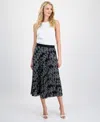 T Tahari Pull-on Maxi Skirt In Black