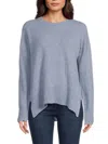 T Tahari Women's Solid 100% Cashmere Sweater In Blue