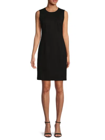 T Tahari Women's Solid Sheath Dress In Black