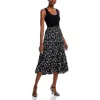 T Tahari Fit And Flare Dress In Multi
