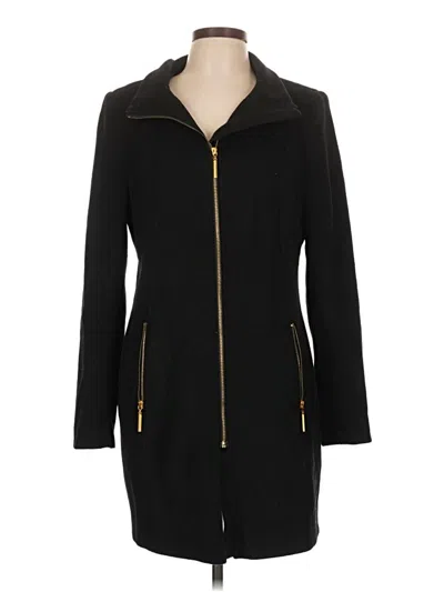 Pre-owned T Tahari Wool Coat In Black