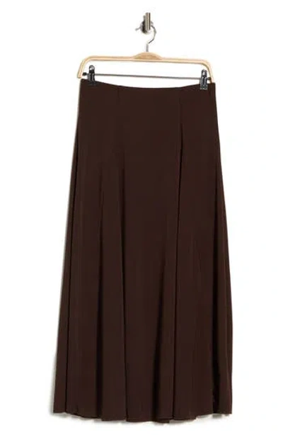 T Tahari Pull On A-line Skirt In Brown