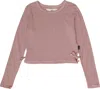 T2LOVE GIRL'S LONG SLEEVE TOP IN ROSE