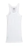 T2love Raw Edge Tank In White In White