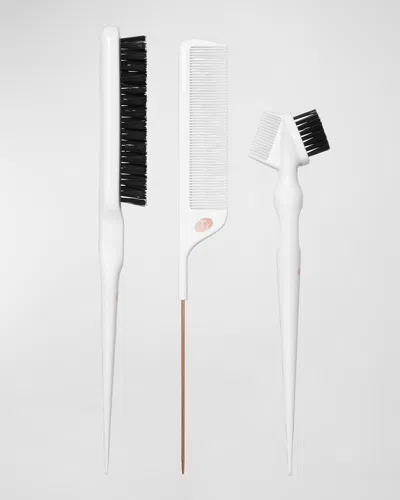 T3 3-piece Detail Brush Set In White