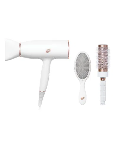 T3 Aireluxe Professional Hair Dryer And Brush Set In White