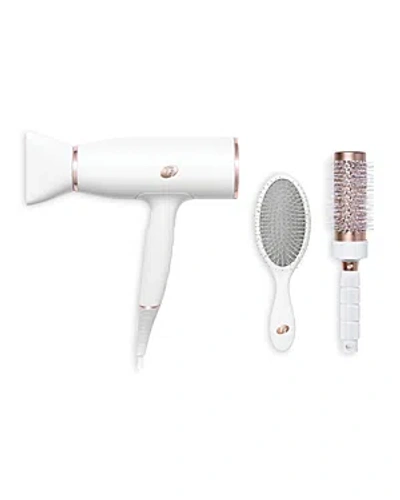 T3 Aireluxe Professional Ionic Hair Dryer & Brush Set In White