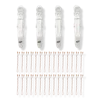 T3 Clip Kit With 4 Alligator Clips And 30 Rose Gold Bobby Pins