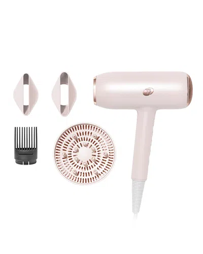 T3 Featherweight Stylemax Professional Hair Dryer In Satin Blush/rose Gold In White