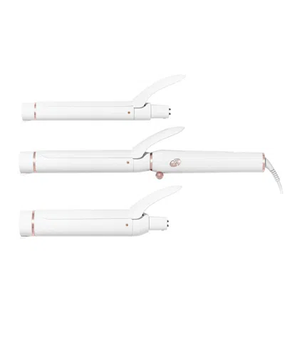 T3 Switch Kit Classic Trio Interchangeable Curling Iron With 3 Barrels In White