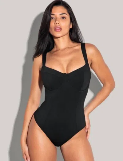 Ta3 Lifty Sculpting One-piece Swimsuit In Black