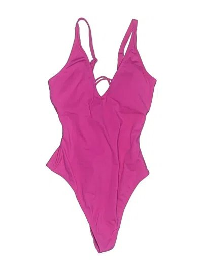 Pre-owned Ta3 One Piece Swimsuit In Pink