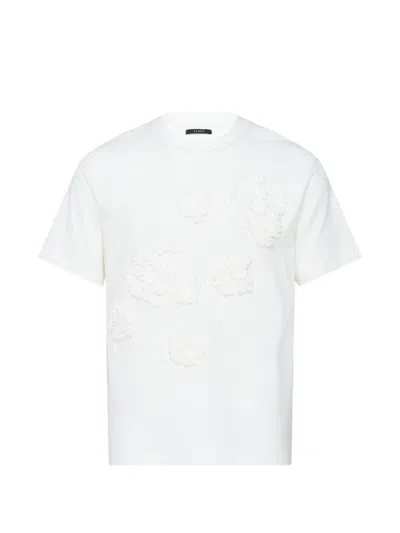 Taakk T-shirt With Embroidered Patches In White