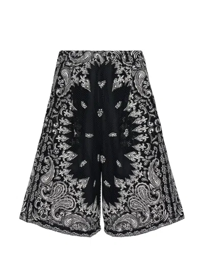 Taakk Bandana-print Mesh Shorts In Multi