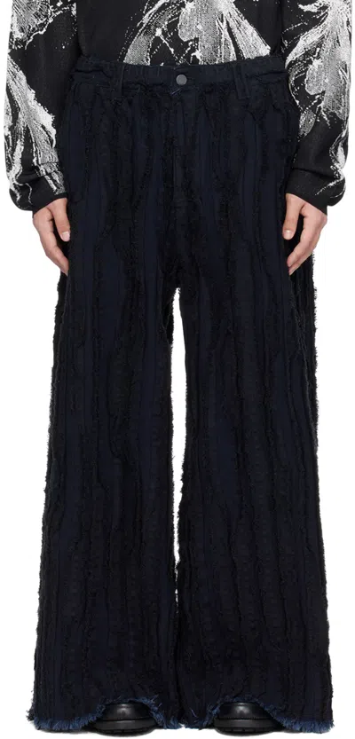 Taakk Black Frayed Edge Jeans