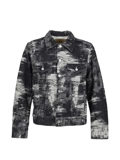 Taakk Bleached Buttoned Jacket In Multi