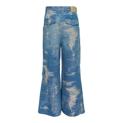 Taakk Design Trousers In Blue