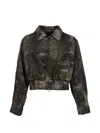 Taakk Distressed Denim Jacket In Black