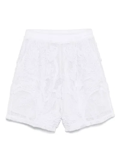 TAAKK EMBROIDERED MESH SHORTS