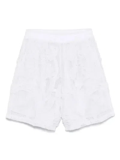Taakk Embroidered Mesh Shorts In Multicolor