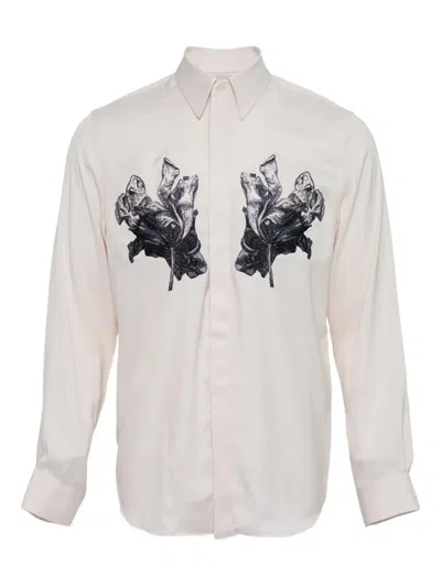 Taakk Long-sleeve Shirt In White