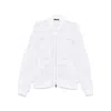 Taakk Embroidered Mesh Bomber Jacket In White