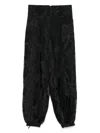 Taakk Patterned Trousers In Black