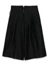 Taakk Pleat-detailed Trousers In Schwarz