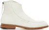 Taakk Ssense Exclusive White Carnaby Ice Zip-up Boots In White