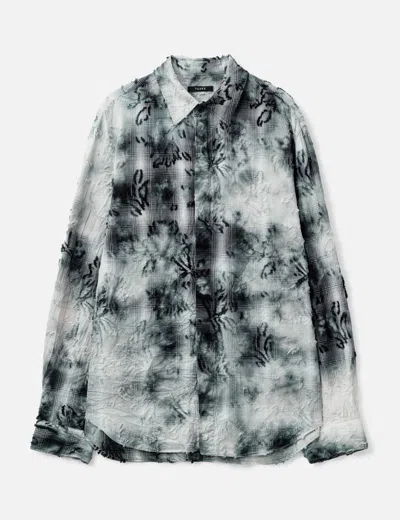 Taakk Tie-dye Check Regular Shirt In Multi