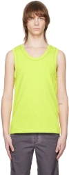 Taakk Yellow Studded Tank Top In Yellow