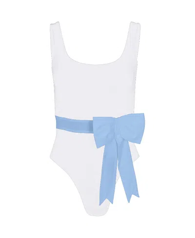 TABACARU JANE WHITE WITH BLUE BOW