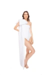 Tabacaru Milly White One-piece Swimsuit In White With White Bow