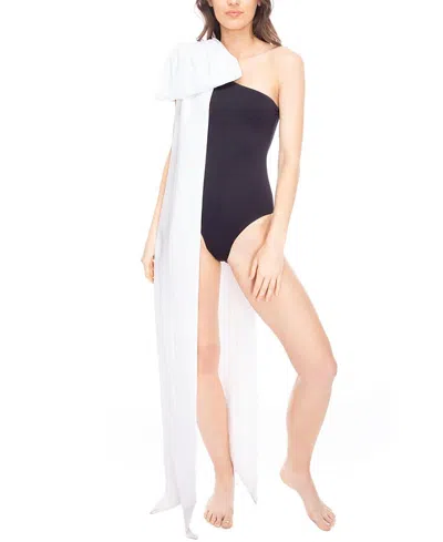 TABACARU MILLY WHITE WITH BOW SWIMSUIT