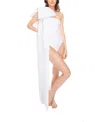 Tabacaru Milly White One-piece Swimsuit In White With White Bow