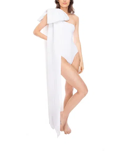 TABACARU MILLY WHITE WITH BOW SWIMSUIT