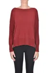 Tabaroni Cashmere Cashmere Pullover In Burgundy