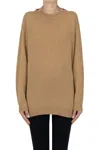 Tabaroni Cashmere Cashmere Pullover In Brown