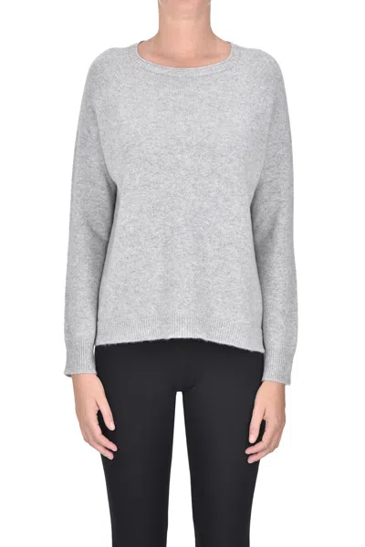 Tabaroni Cashmere Cashmere Pullover In Gray