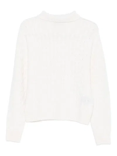 TABARONI CASHMERE TEXTURED KNIT CASHMERE SWEATER WITH HIGH TURTLENECK