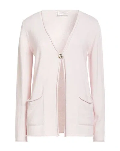 Tabaroni Cashmere Woman Cardigan Light Pink Size 4 Cashmere